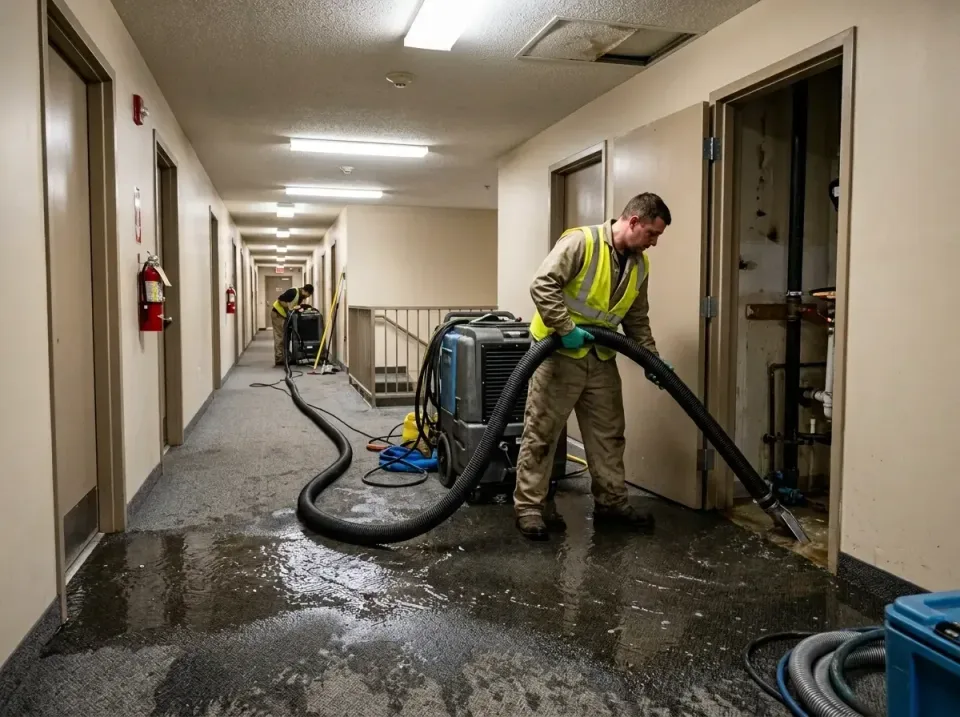 multi-unit-apartment-hallway-f-005 — frequently asked questions, Emergency Burst Pipe Water Extraction & Removal in Wilberfo…
